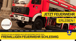 Desktop Screenshot of feuerwehr-schleswig.de